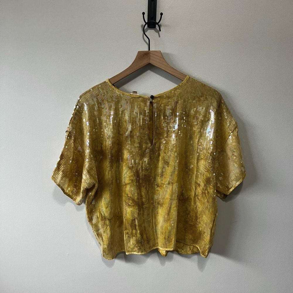 Anthropologie Pilcro Sequin Tech Top Glam Fairy L - Picture 15 of 15